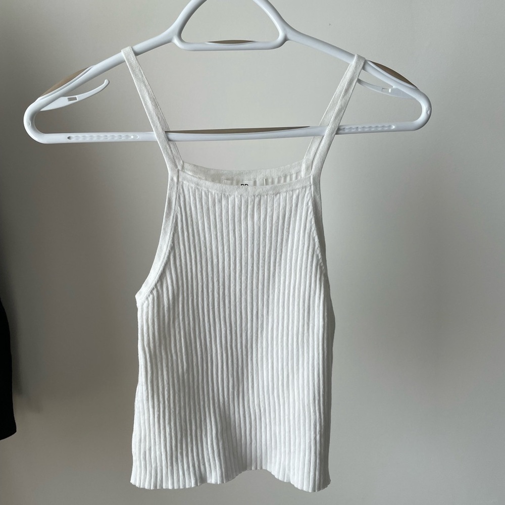 Nordstrom BP white ribbed tank top